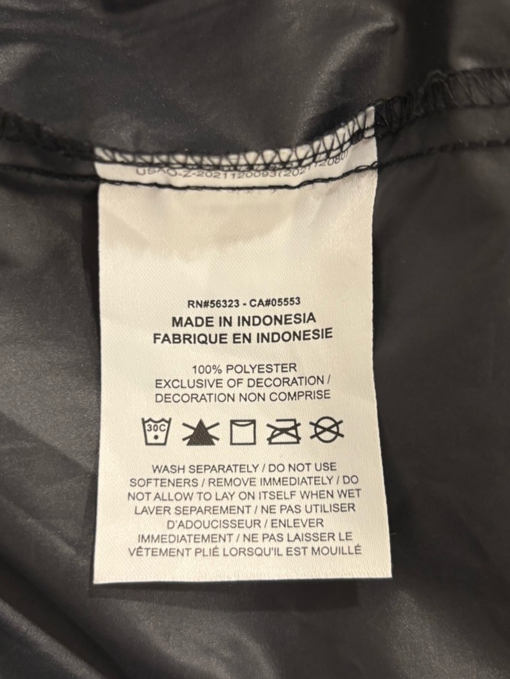 Nike Storm Fit Women’s Black Academy 25 Rain Windbreaker Jacket Full Zip Size XL - Picture 7 of 7